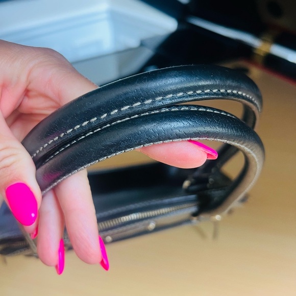 Kate Spade Elegant Black Leather Satchel - Picture 4 of 8